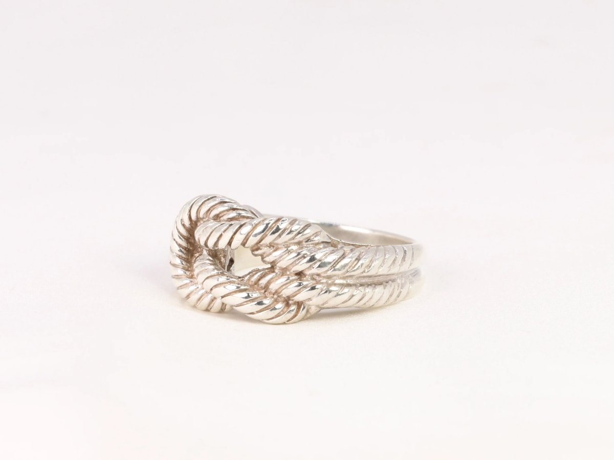 Bague Hermès vintage modèle Audierne en argent - Castafiore