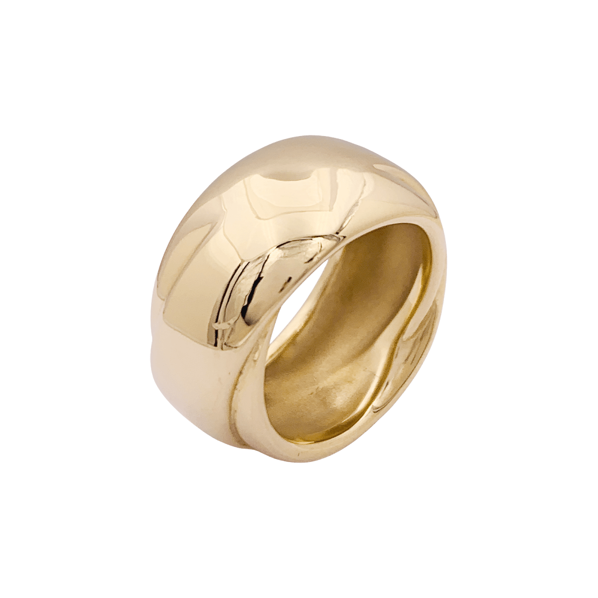 Bague HERMÈS "Volte", or jaune - Castafiore