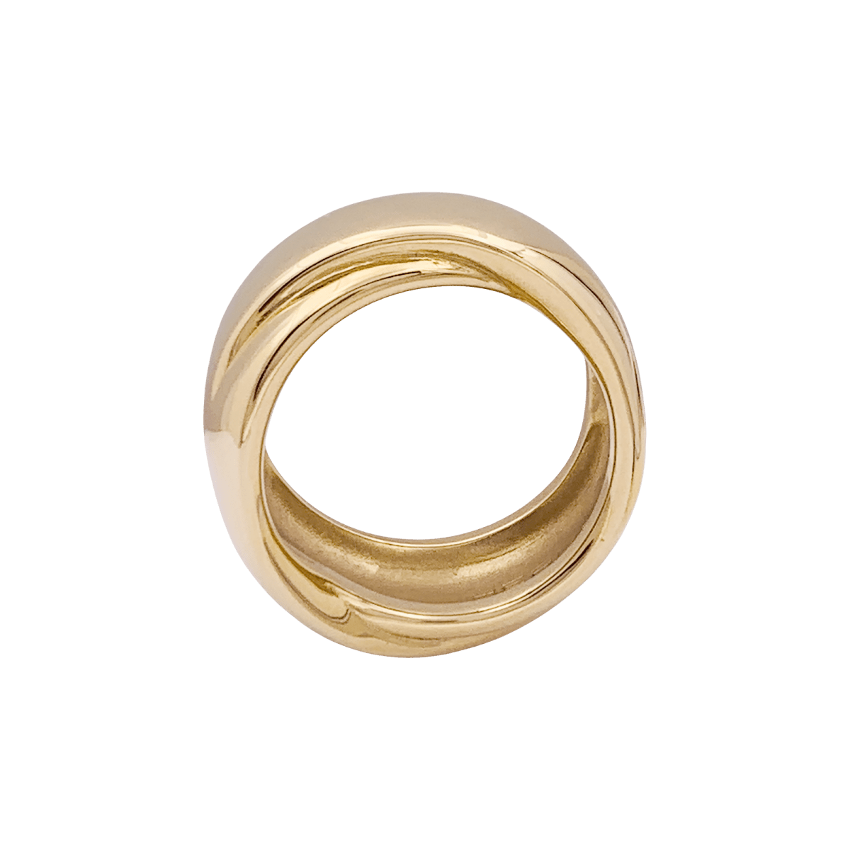 Bague HERMÈS "Volte", or jaune - Castafiore