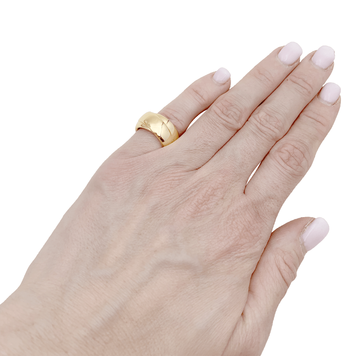 Bague HERMÈS "Volte", or jaune - Castafiore