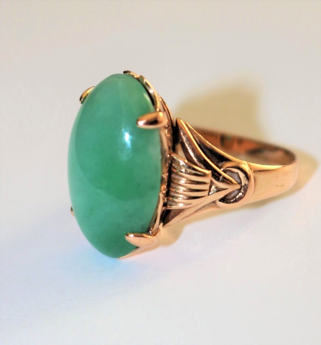 Bague Jade Or jaune - Castafiore