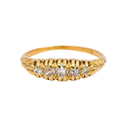 Bague Jaretière Or jaune Diamant - Castafiore