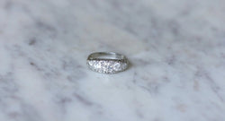 Bague Jarretière Art Deco Diamants 1,05 Cts - Castafiore