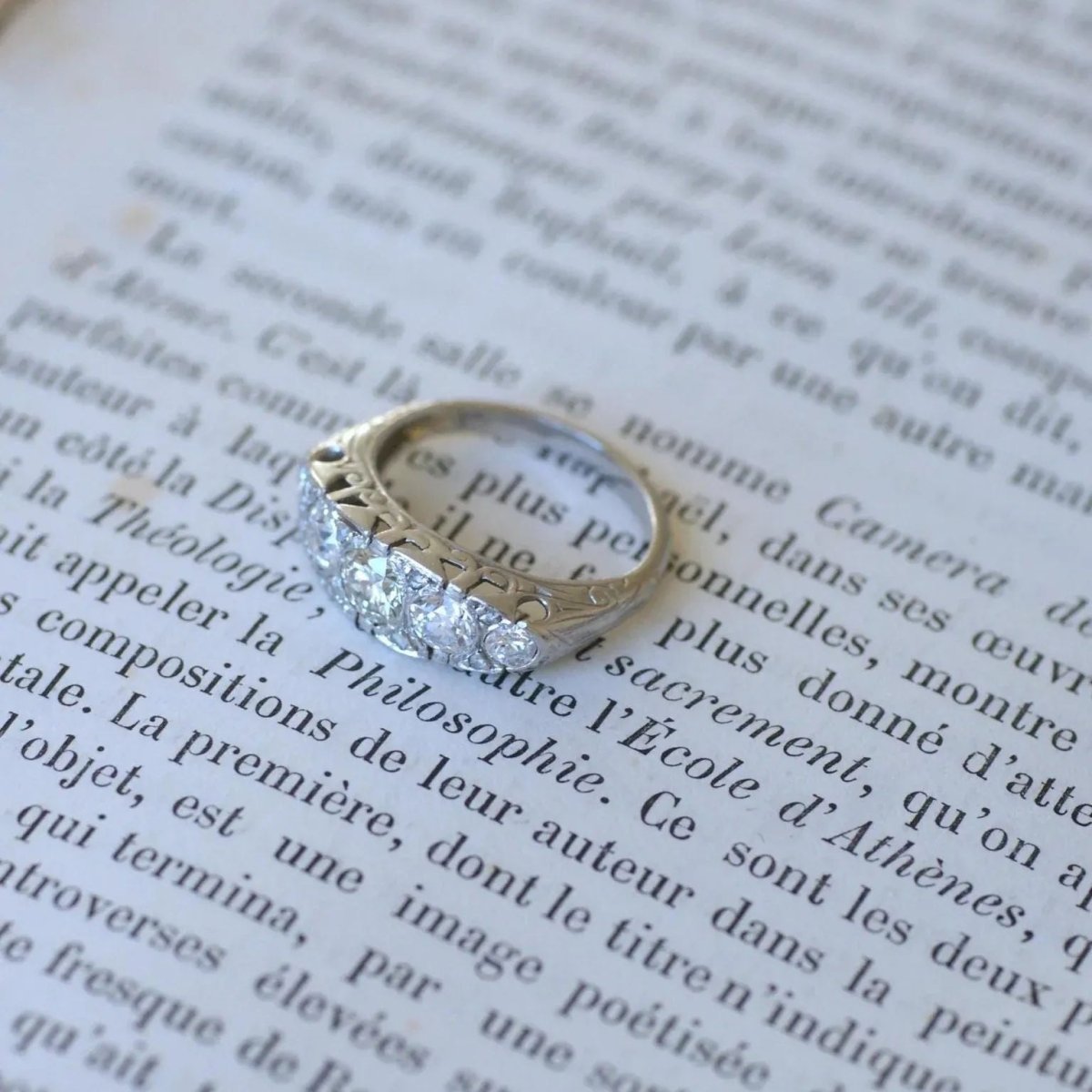 Bague Jarretière Diamants - Castafiore