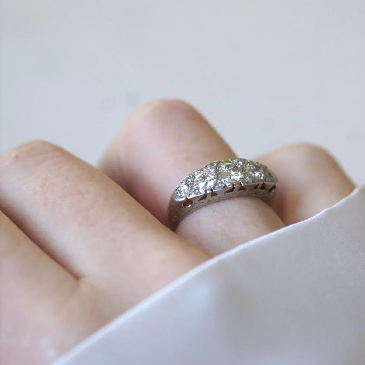 Bague Jarretière Diamants - Castafiore