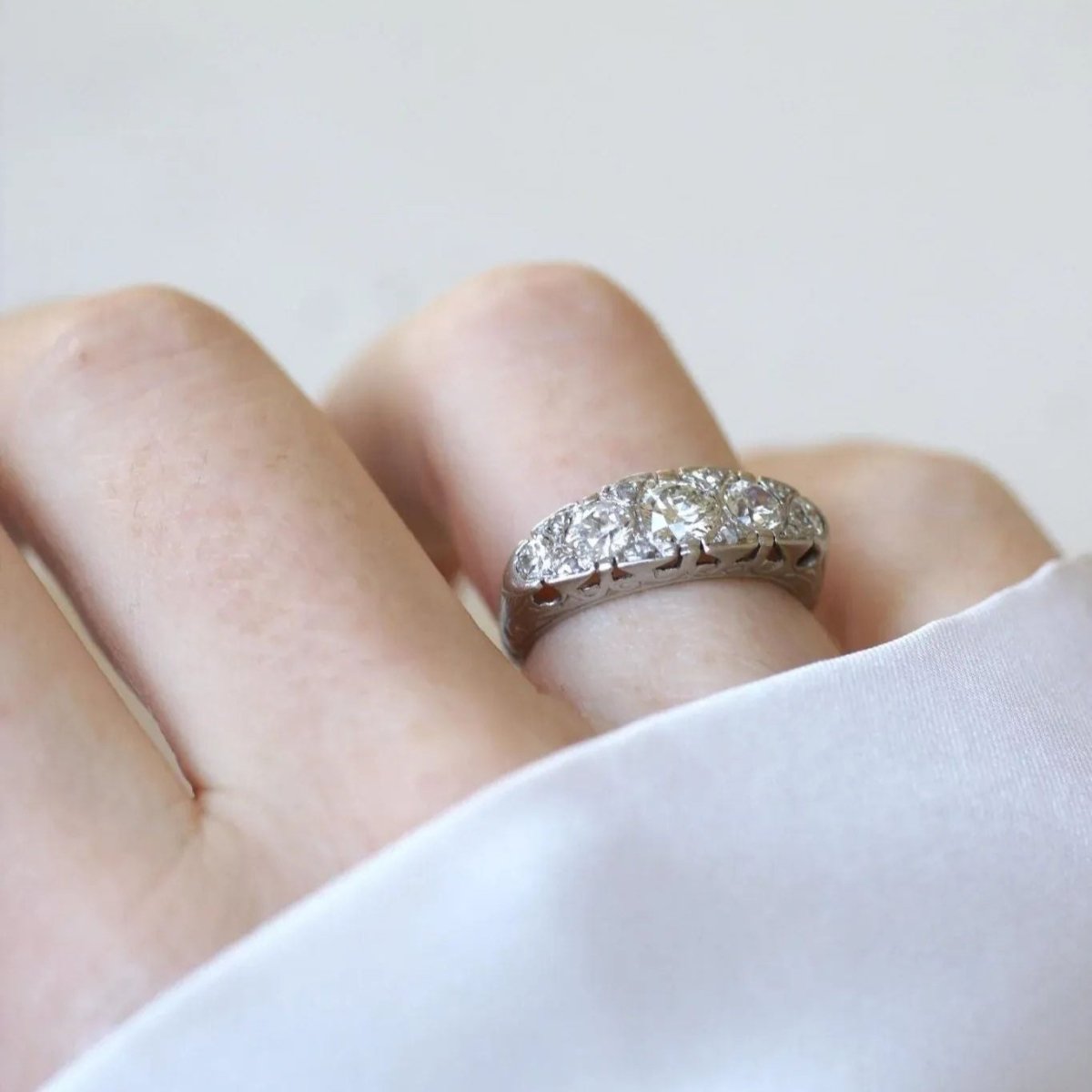 Bague Jarretière Diamants - Castafiore