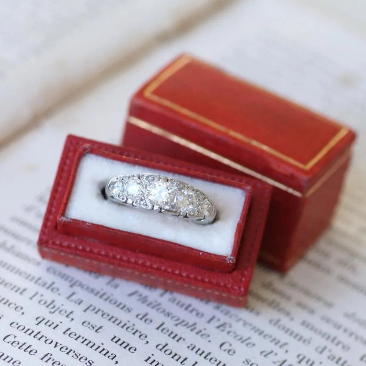 Bague Jarretière Diamants - Castafiore