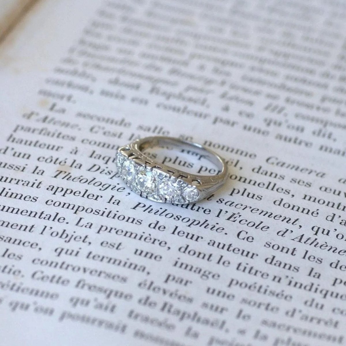 Bague Jarretière Diamants - Castafiore