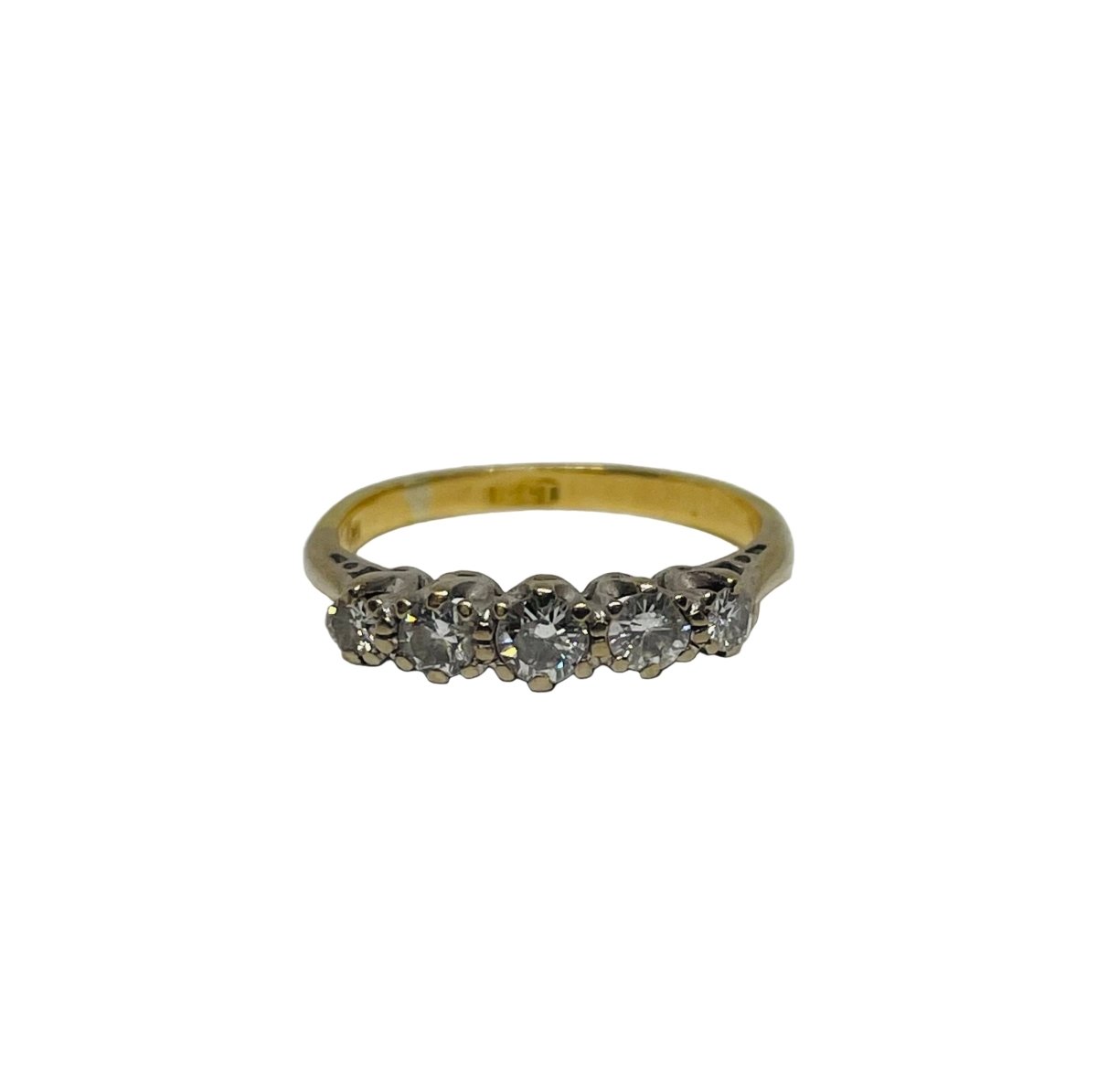 Bague Jarretière en or jaune et diamants - Castafiore