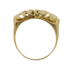 Bague Jarretière en or jaune et diamants - Castafiore