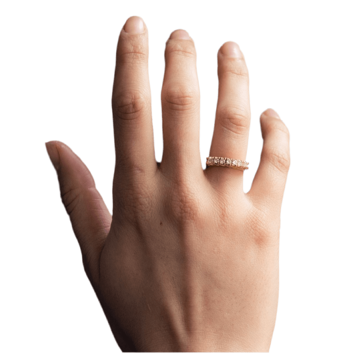 Bague Jarretière en or jaune et diamants - Castafiore