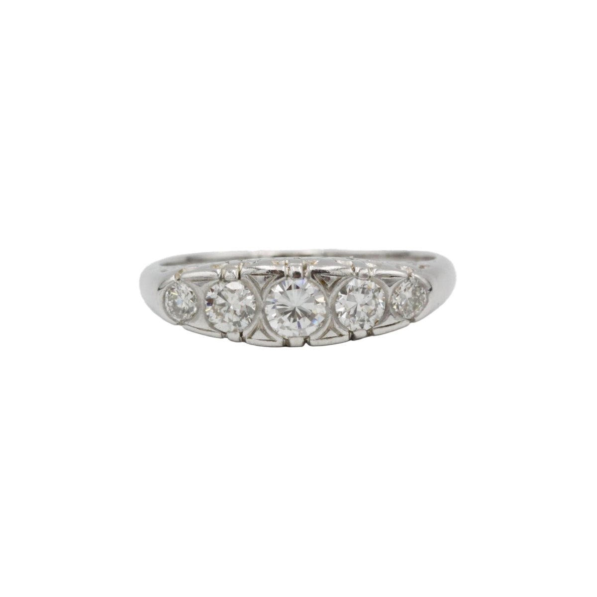 Bague Jarretière en or jaune et diamants - Castafiore