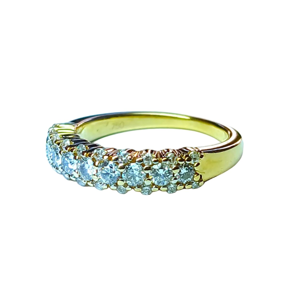 Bague Jarretière en or jaune et diamants - Castafiore
