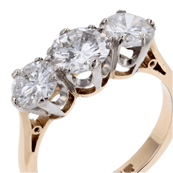 Bague Jarretière en or jaune, platine et diamants - Castafiore