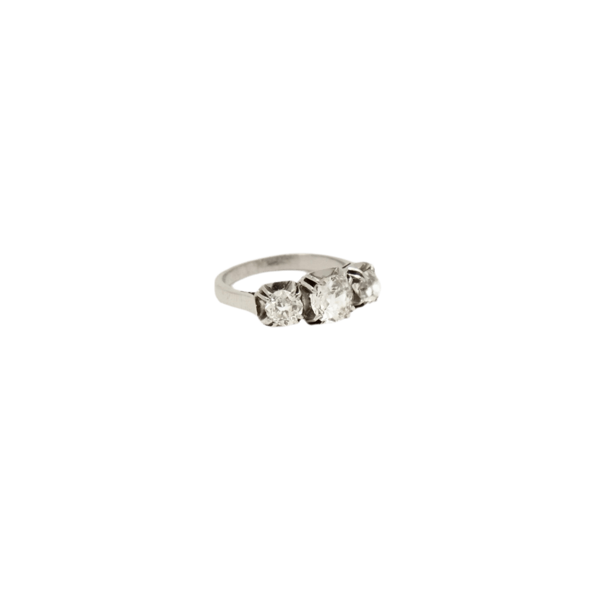 Bague Jarretière en platine et diamants - Castafiore