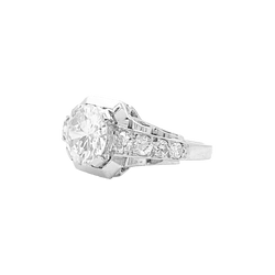 Bague Jarretière en platine et diamants - Castafiore