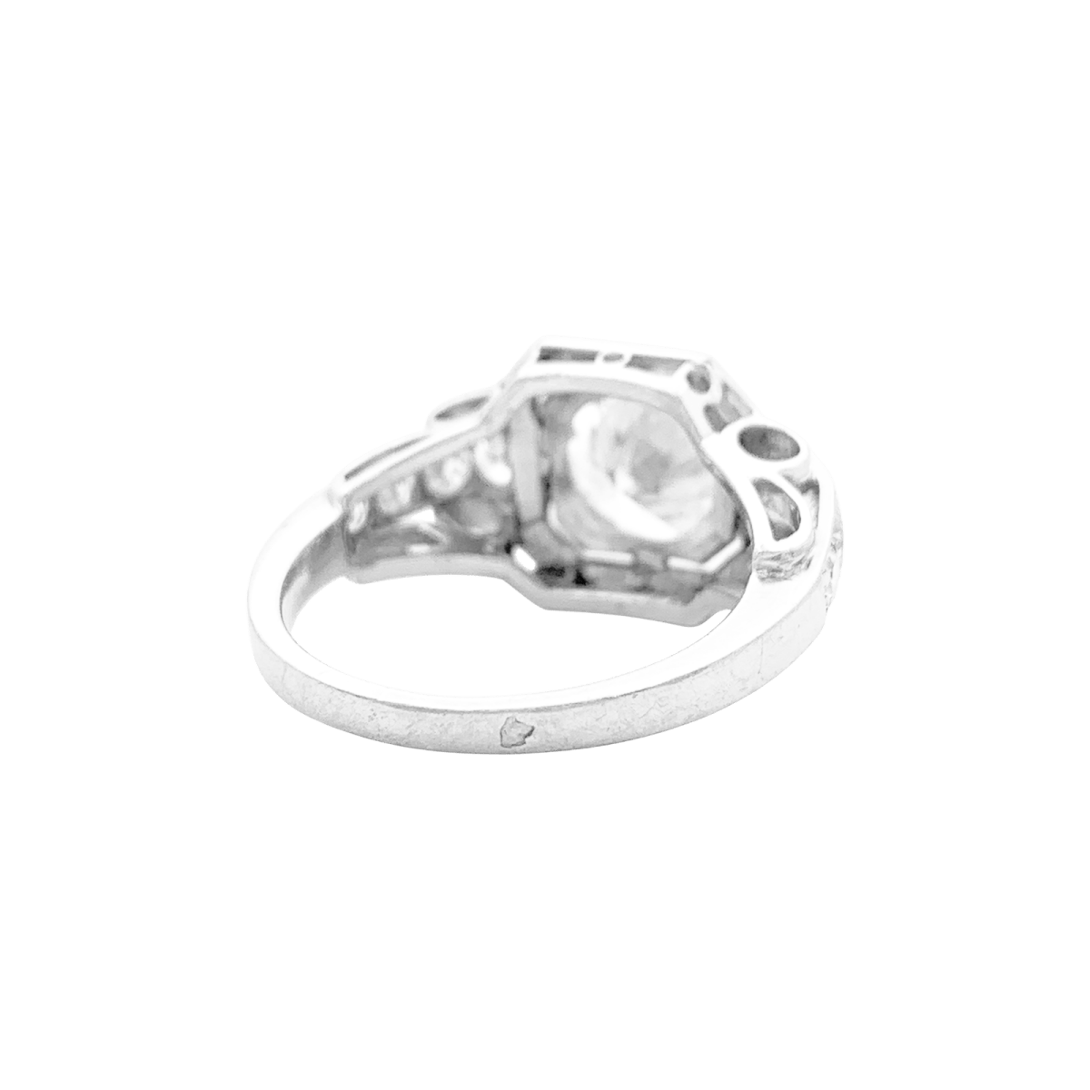 Bague Jarretière en platine et diamants - Castafiore