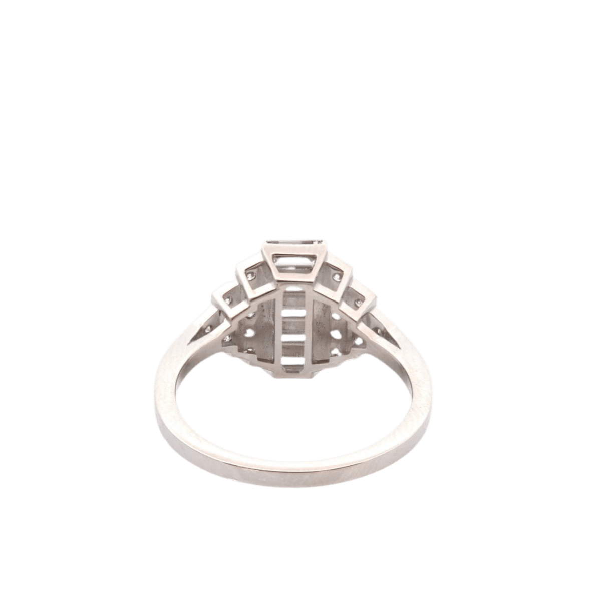 Bague Jarretière en platine et diamants - Castafiore