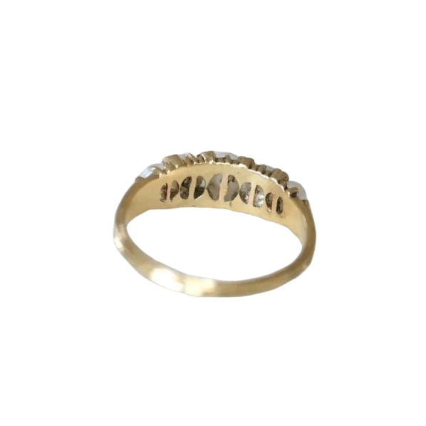 Bague jarretière perles et diamants - Castafiore