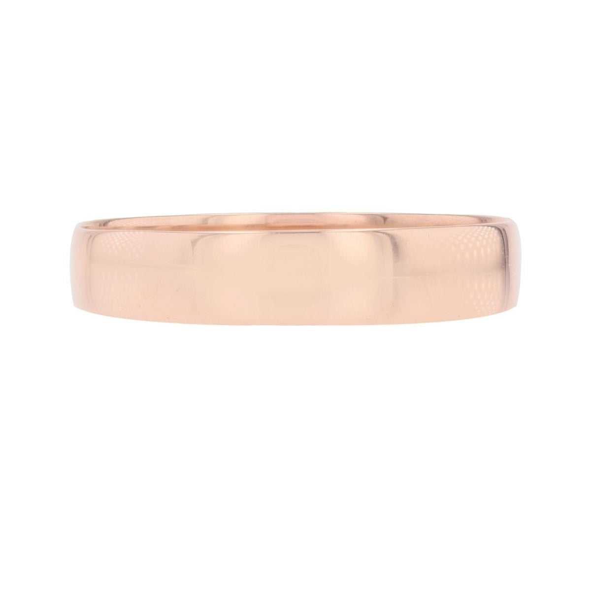 Bague jonc bombé en or rose - Castafiore