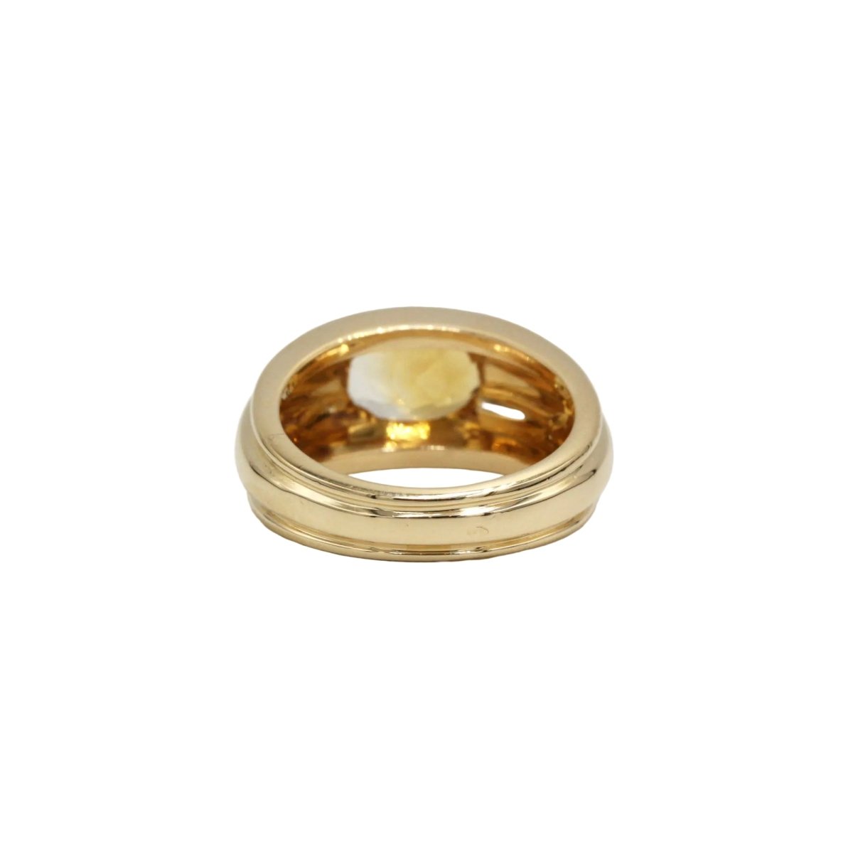 Bague Jonc BOUCHERON "Roxane" en or jaune et citrine - Castafiore