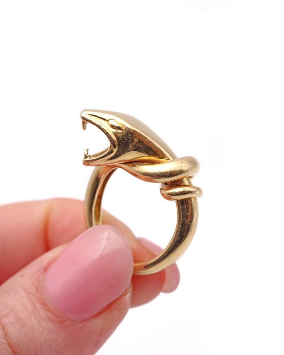 Bague Jonc BOUCHERON "serpent" en or - Castafiore