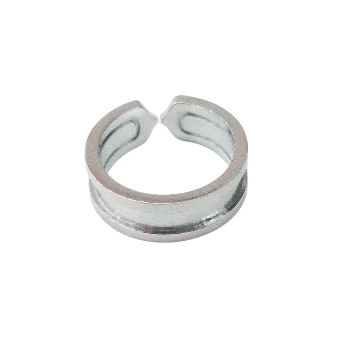 Bague Jonc CARTIER "C2" en or blanc et diamants - Castafiore