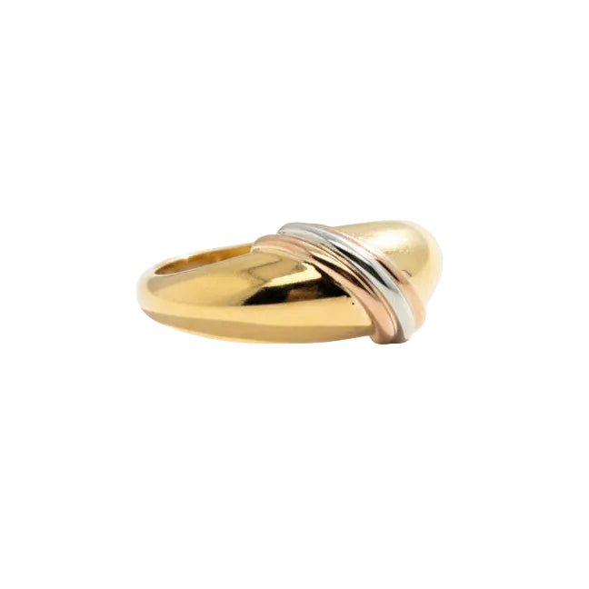 Bague Jonc CARTIER en or blanc, or jaune et or rose - Castafiore