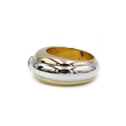 Bague Jonc CARTIER en or blanc, or jaune, or rose et diamant - Castafiore