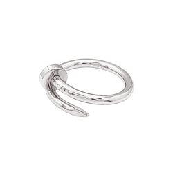 Bague Jonc CARTIER "Juste un clou" en or blanc - Castafiore