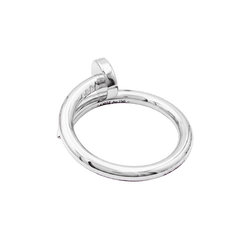 Bague Jonc CARTIER "Juste un clou" en or blanc - Castafiore