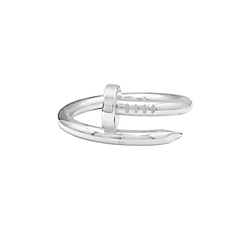 Bague Jonc CARTIER "Juste un clou" en or blanc - Castafiore
