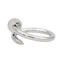 Bague Jonc CARTIER "Juste un Clou" en or blanc et diamants - Castafiore