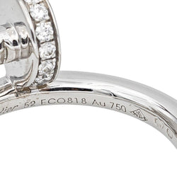 Bague Jonc CARTIER "Juste un Clou" en or blanc et diamants - Castafiore