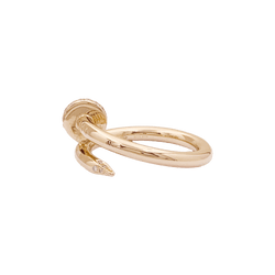Bague Jonc CARTIER "Juste un Clou" en or rose et diamants - Castafiore