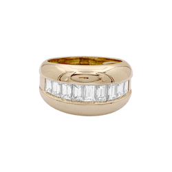 Bague Jonc CARTIER "Odin" en or jaune et diamants - Castafiore