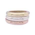 Bague Jonc CARTIER "Trinity" or jaune, or blanc et or rose - Castafiore