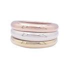 Bague Jonc CARTIER "Trinity" or jaune, or blanc et or rose - Castafiore