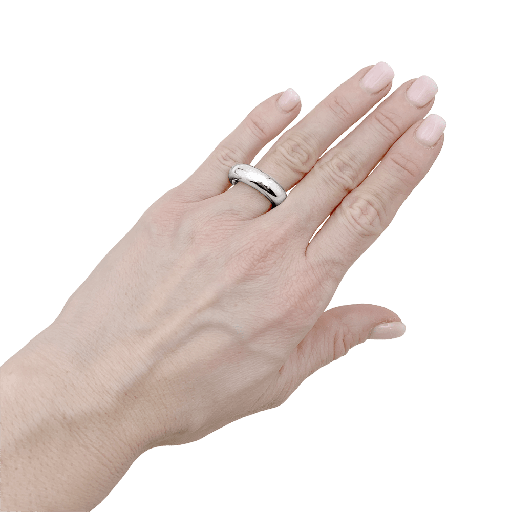Bague Jonc CHAUMET "Anneau" en or blanc - Castafiore