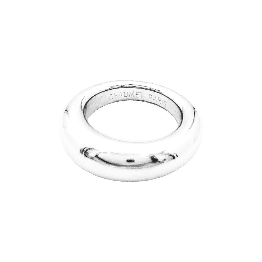 Bague Jonc CHAUMET "Anneau" en or blanc - Castafiore