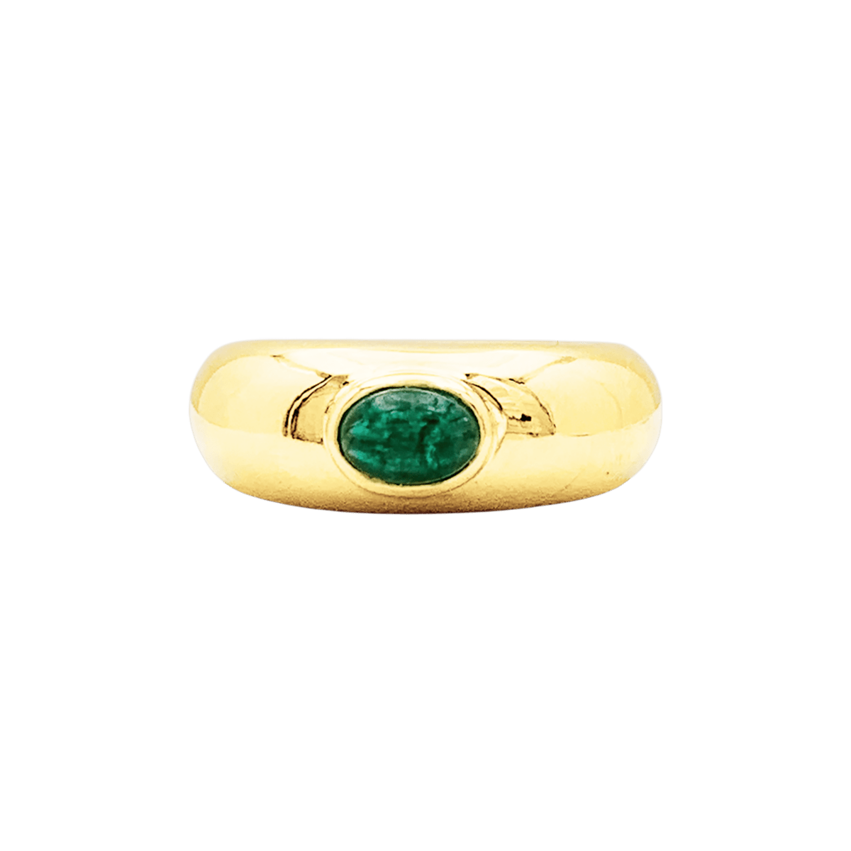Bague Jonc CHAUMET "Anneau" en or jaune et émeraude - Castafiore