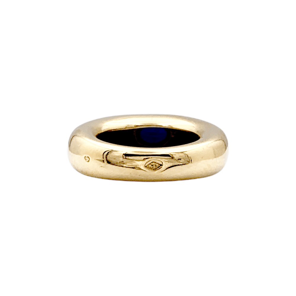 Bague Jonc CHAUMET "Anneau" en or jaune et saphir - Castafiore