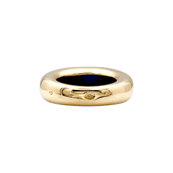 Bague Jonc CHAUMET "Anneau" en or jaune et saphir - Castafiore