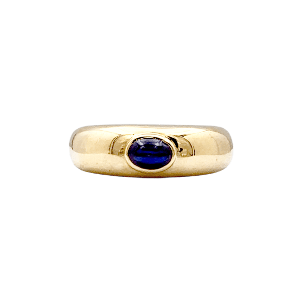 Bague Jonc CHAUMET "Anneau" en or jaune et saphir - Castafiore