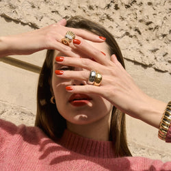 Bague Jonc CHAUMET "Bibendum" en or jaune - Castafiore