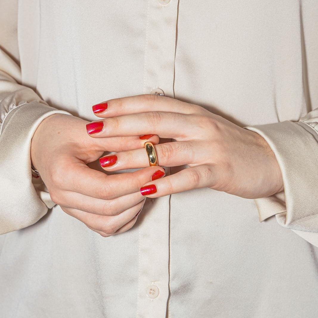 Bague Jonc CHAUMET en or jaune - Castafiore