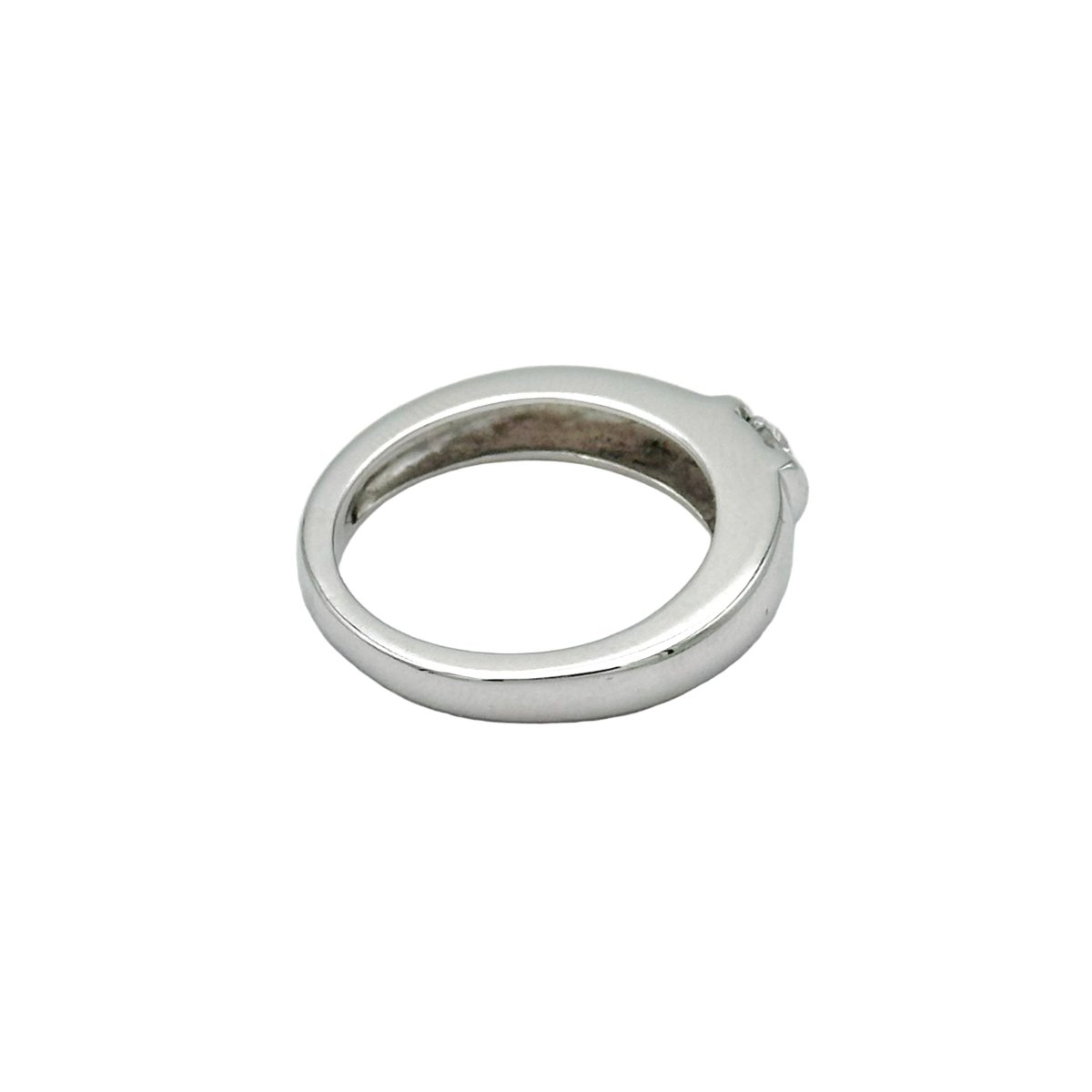 Bague Jonc CHAUMET "Gioia" en or blanc et diamant - Castafiore