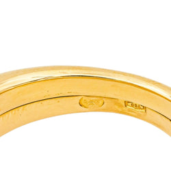 Bague Jonc CHAUMET "Liens" en or jaune et diamants - Castafiore