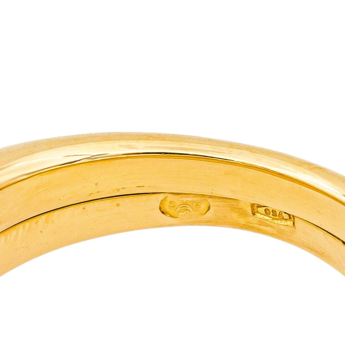 Bague Jonc CHAUMET "Liens" en or jaune et diamants - Castafiore