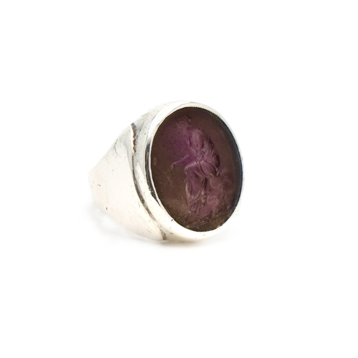 Bague Jonc en argent et intaille - Castafiore